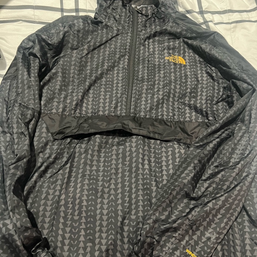 The North Face Black and Gray Patterned Jacket